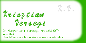 krisztian versegi business card